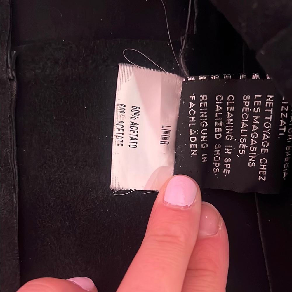 Zara Black Leather Jacket With Structured Fit - image 5